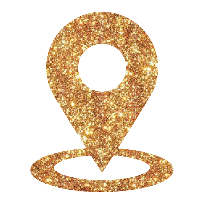 logo localisation glitter doré vera cardoso
